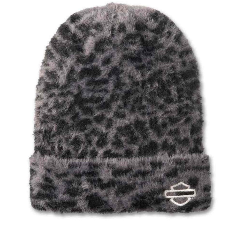 Harley-Davidson Black Fuzzy Beanie